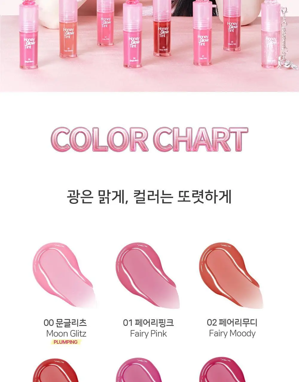 [NEW 신상] 패션캣 허니 글로우 틴트 3g 6colors 상세페이지 6